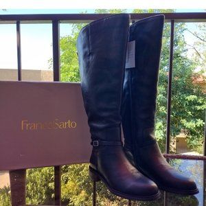 #318 Franco Sarto Haylie WC High Shaft Boots Black 7.5M